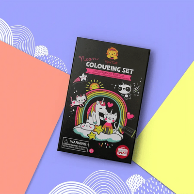 TIGER TRIBE - Kleurset Neon Unicorn (Incl Vilstiften en Stickers) 5+ - Le CirQue Kidsconceptstore 