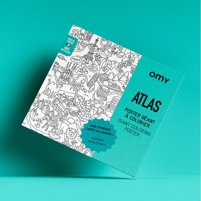 OMY - Kleurposter Atlas (70cm x 100 cm) 6+ - Le CirQue Kidsconceptstore 