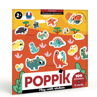 POPPIK - Play With Stickers "Dinosaurus" 2+ - Le CirQue Kidsconceptstore 