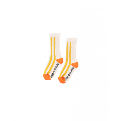 LETTER TO THE WORLD - Stripes Socks Mustard - Le CirQue Kidsconceptstore 