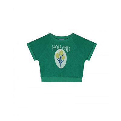 LETTER TO THE WORLD - Amsterdam Shortsleeve Grass Sweater - Le CirQue Kidsconceptstore 