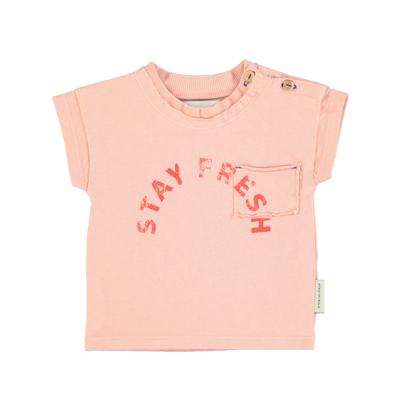 PIUPIUCHICK - T-Shirt Light Pink "Stay Fresh" - Le CirQue Kidsconceptstore 