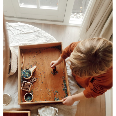 GRENNN - Houten speelbak zonder deksel (40x50x7cm) - Le CirQue Kidsconceptstore 