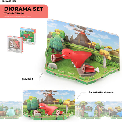 HALFTOYS - 3D Magnetic Toy "T-Rex" - Le CirQue Kidsconceptstore 