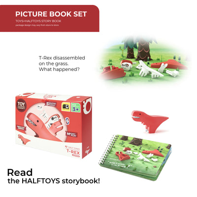 HALFTOYS - 3D Magnetic Toy "T-Rex" - Le CirQue Kidsconceptstore 