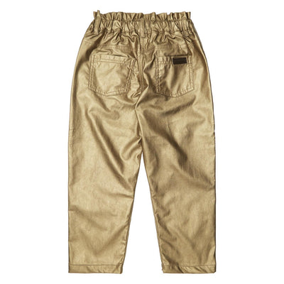 TOCOTO VINTAGE - Gold Faux Leather Pants - Le CirQue Kidsconceptstore 