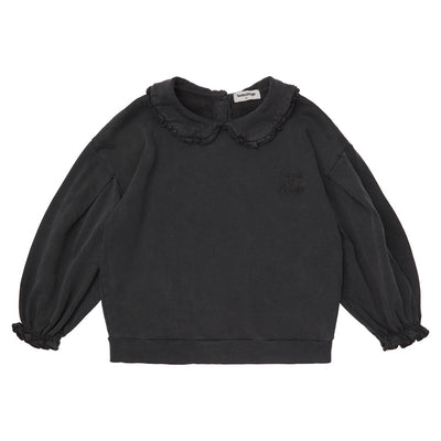 TOCOTO VINTAGE - Bobo Collar Sweatshirt Dark Grey - Le CirQue Kidsconceptstore 