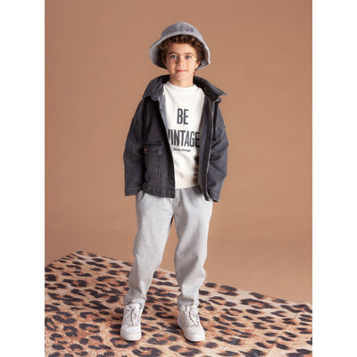 TOCOTO VINTAGE - Black Denim jacket With Hood - Le CirQue Kidsconceptstore 