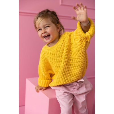 YUKI KIDSWEAR - Chunky Knitted Sweater Lemon (unisex) Presale - Le CirQue Kidsconceptstore 