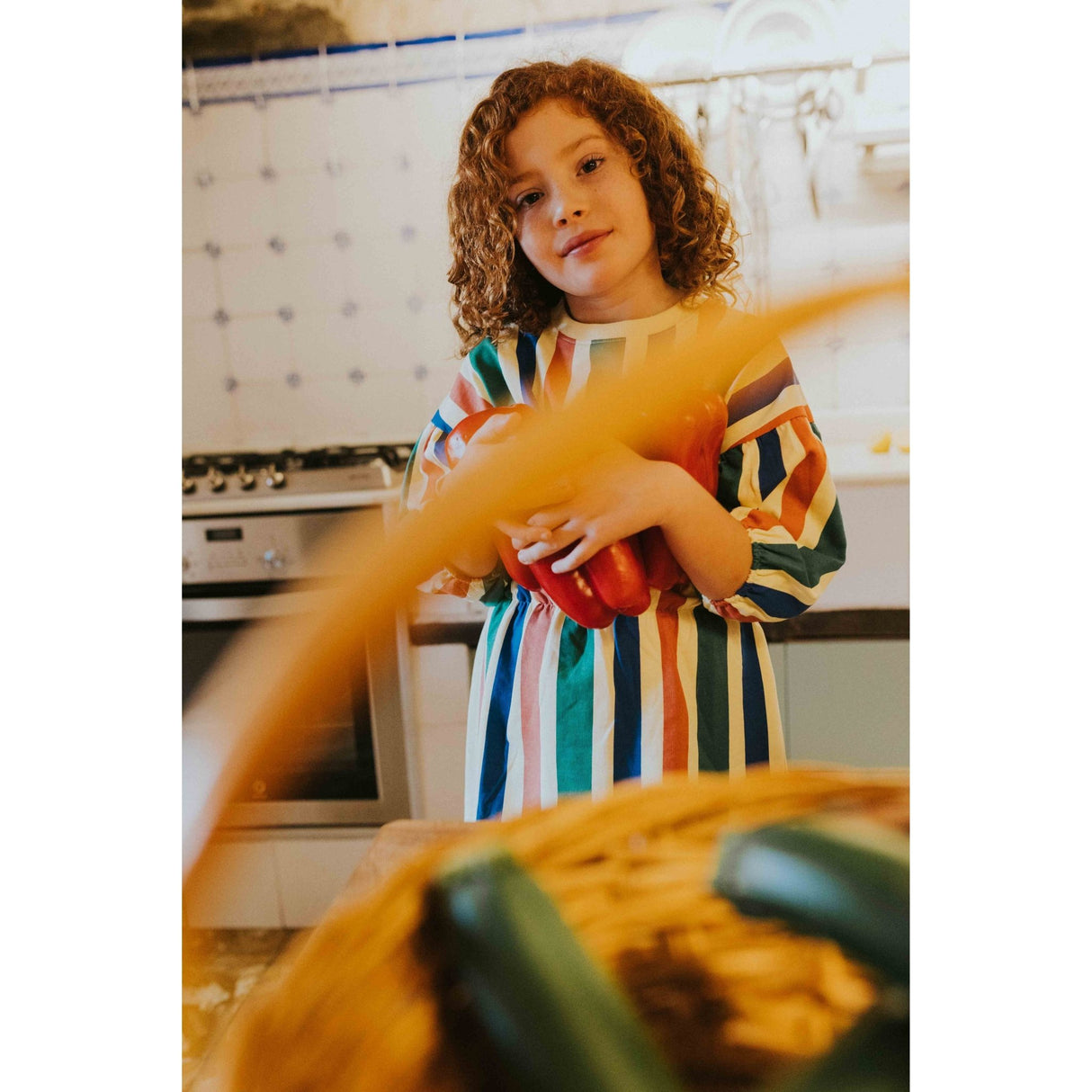 A MONDAY IN COPENHAGEN - Nanna Dress Verdant Green Stripes - Le CirQue Conceptstore