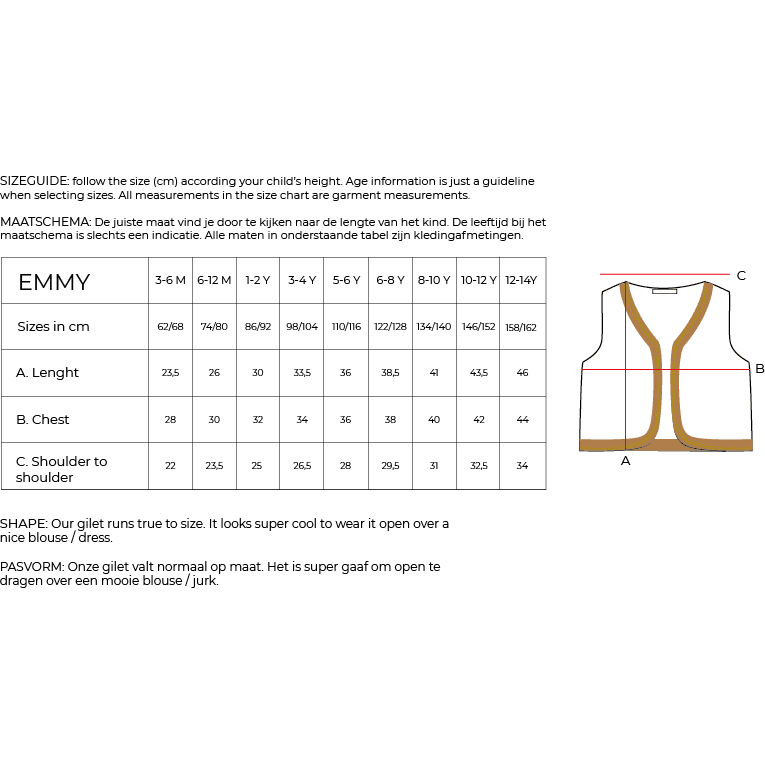 AMMEHOELA - Gilet all-over Print AM Emmy.15 - Le CirQue Kidsconceptstore 