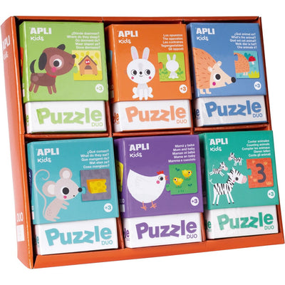 APLI - Eerste Educatieve Puzzel ( 6 x 24 stukjes - Prijs per stuk) 3+ - Le CirQue Kidsconceptstore 