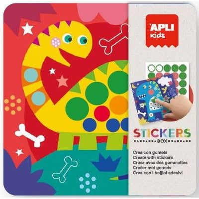 APLI - Dino stickers in blik 3+ - Le CirQue Kidsconceptstore 