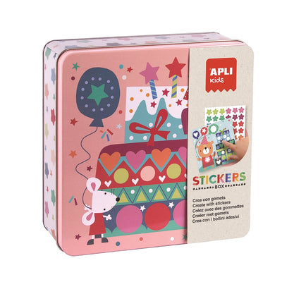 APLI - Feest stickers in blik 3+ - Le CirQue Kidsconceptstore 