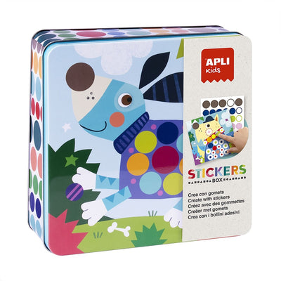 APLI - Hond stickers in blik 3+ - Le CirQue Kidsconceptstore 
