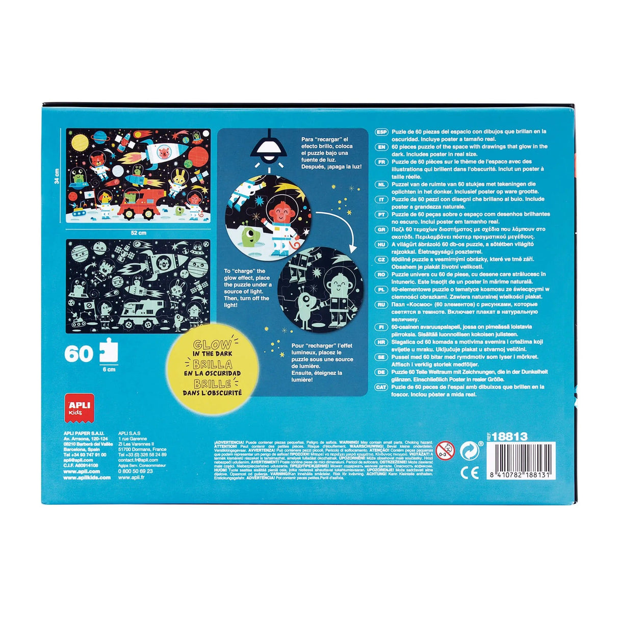 APLI | Puzzel | Glow In The Dark | Ruimte 4+ - Le CirQue Conceptstore