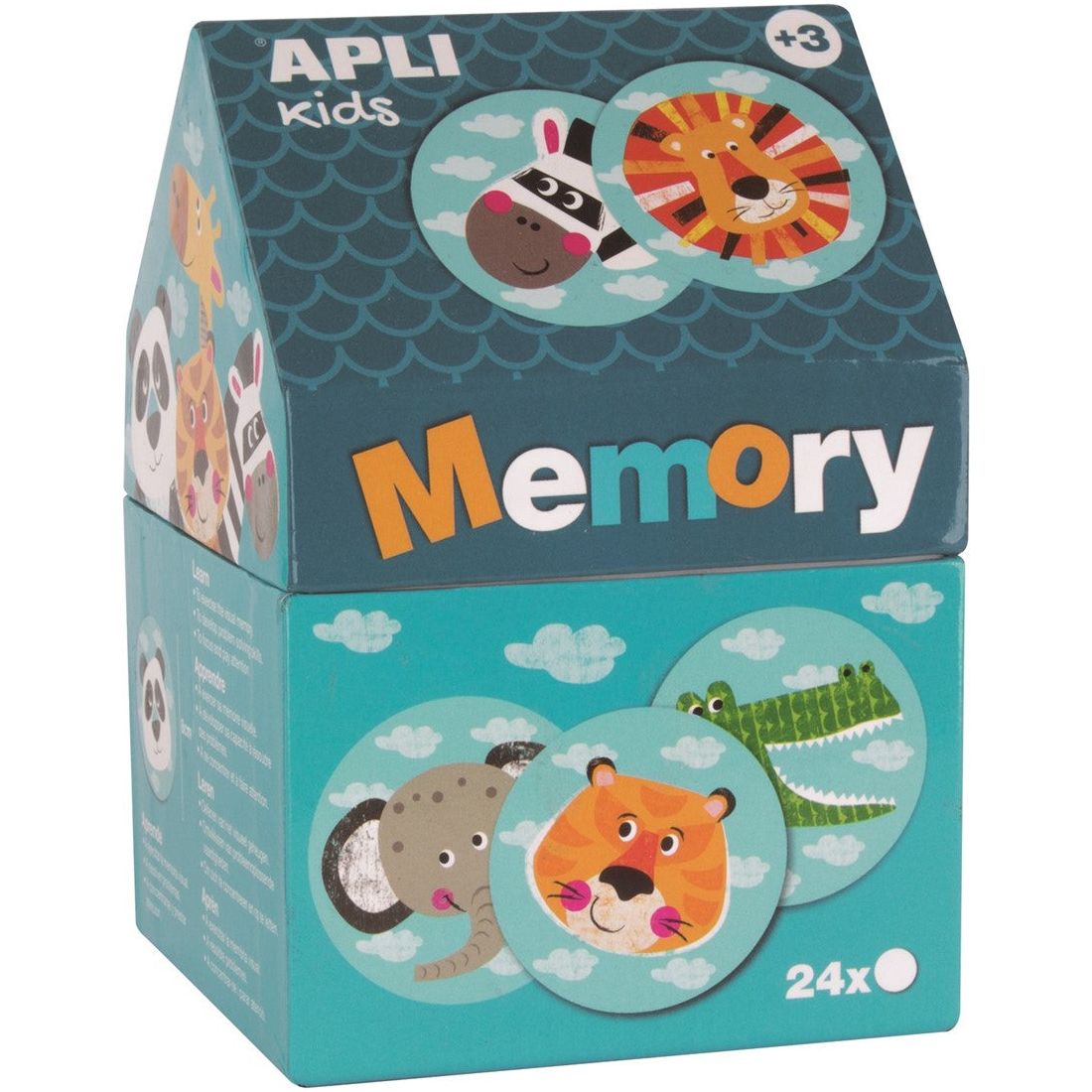 APLI - Gezelschapsspel Memory "Safari" 3+ - Le CirQue Kidsconceptstore 