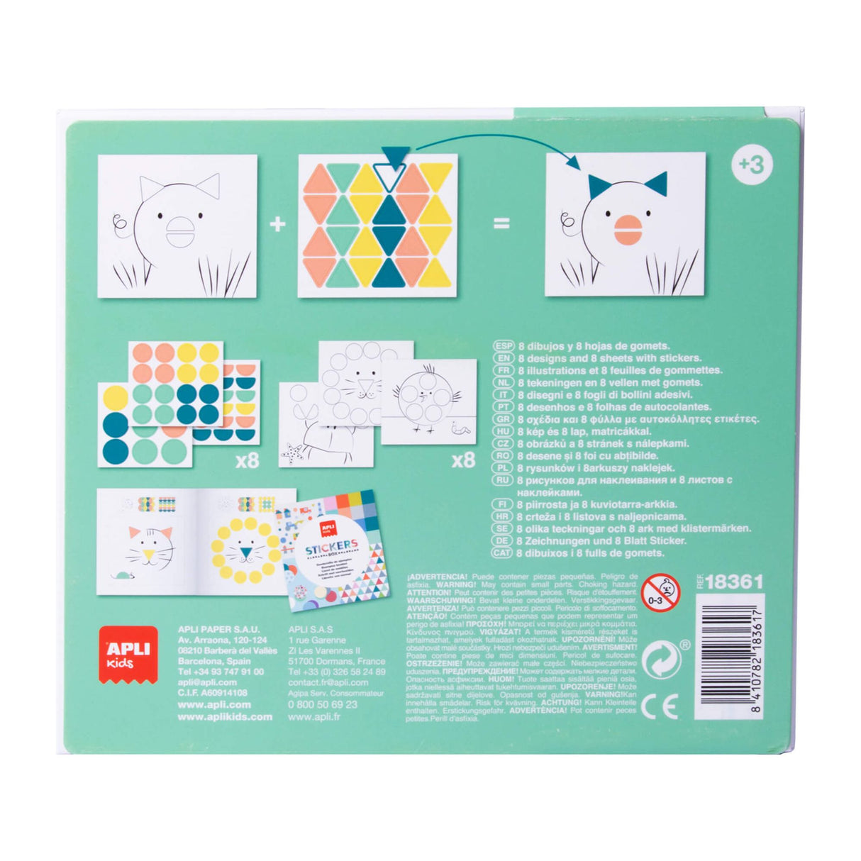 APLI | Stickerdoos | Dieren 3+ - Le CirQue Conceptstore