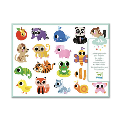 DJECO - 100 Eerste Stickers Babydieren 18m+ - Le CirQue Kidsconceptstore 