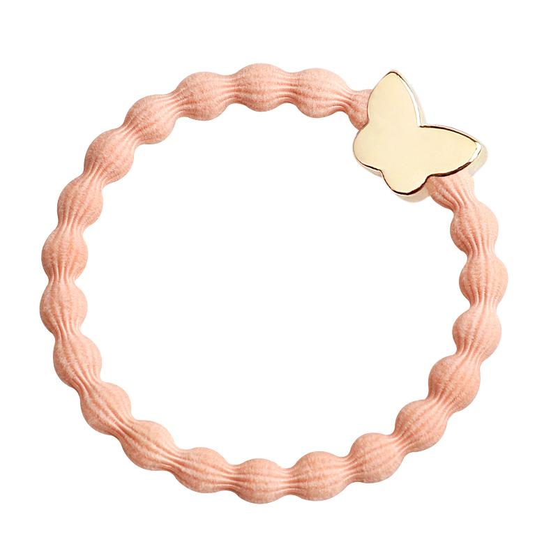 BY ELOISE | Haarelastiek | Gold Butterfly Peach - Le CirQue Conceptstore