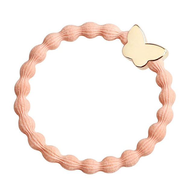 BY ELOISE | Haarelastiek | Gold Butterfly Peach - Le CirQue Conceptstore