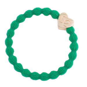 BY ELOISE | Haarelastiek | Gold Heart Emerald Green - Le CirQue Conceptstore