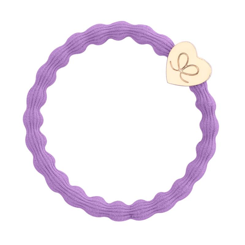 BY ELOISE | Haarelastiek | Gold Heart Lilac - Le CirQue Conceptstore