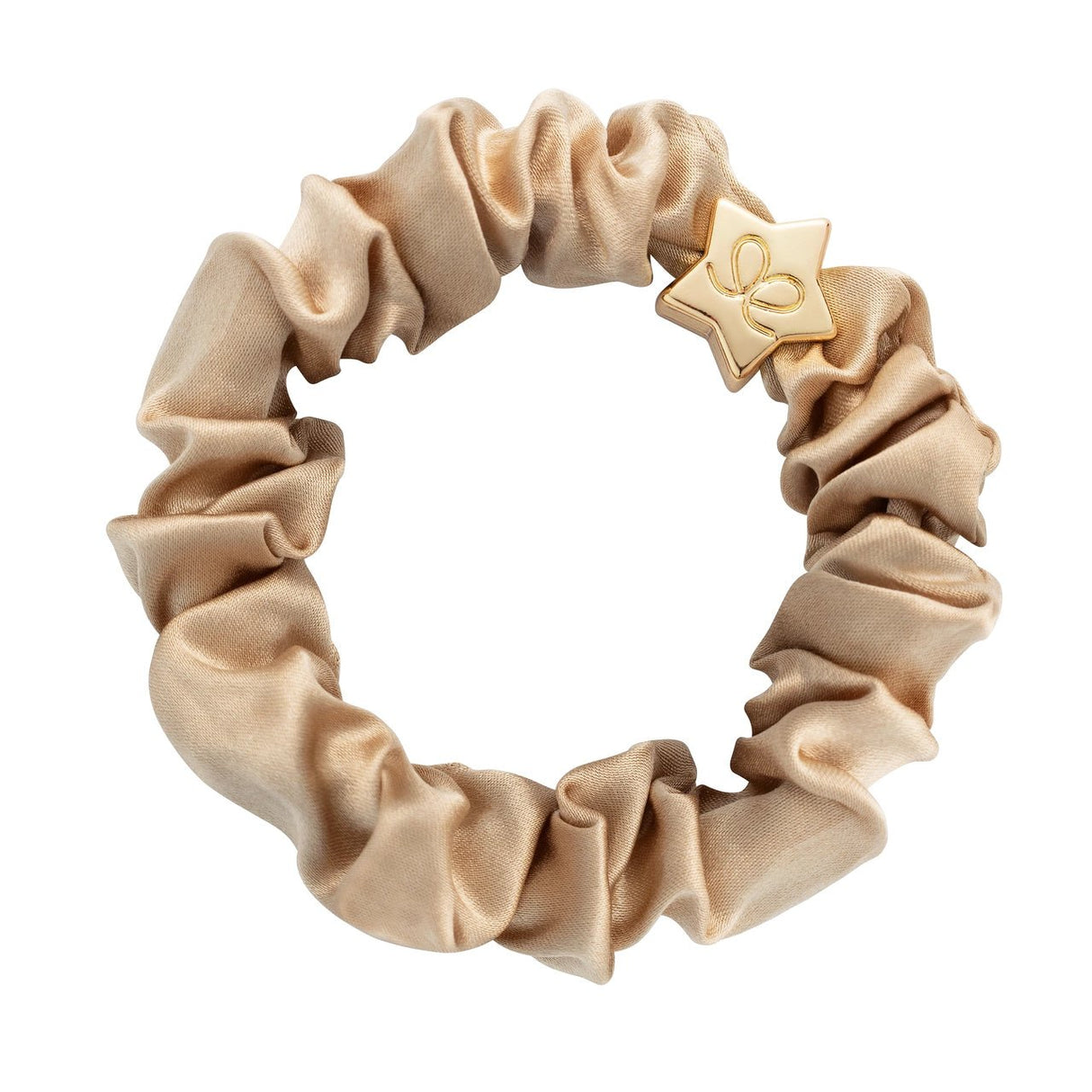 BY ELOISE | Haarelastiek | Golden Star Scrunchie Sand - Le CirQue Conceptstore