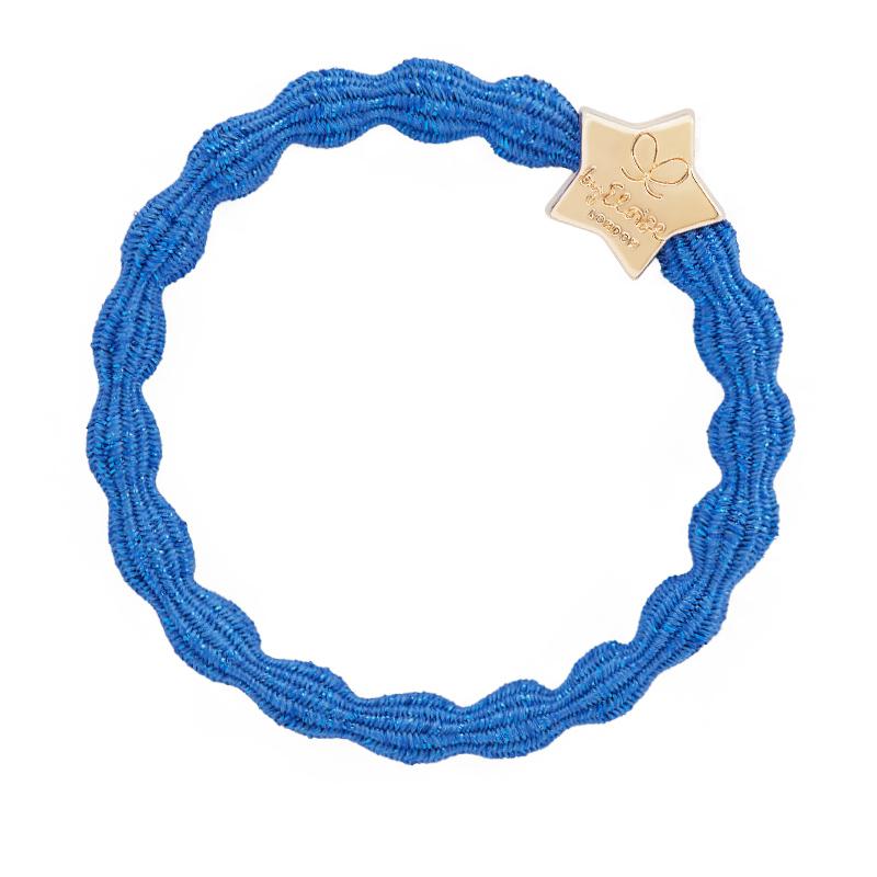 BY ELOISE | Haarelastiek | Metallic Gold Star Royal Blue - Le CirQue Conceptstore