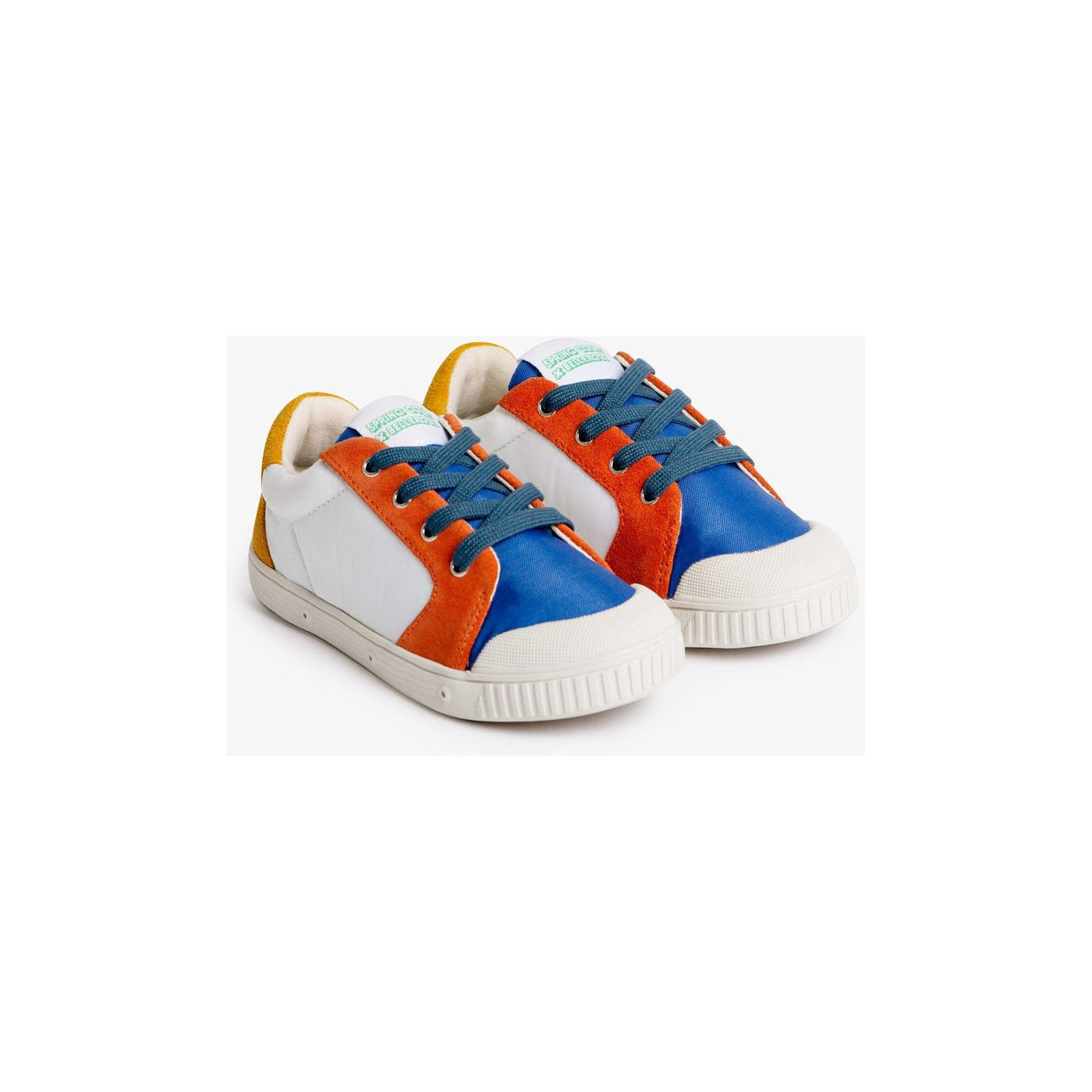 SPRINGCOURT - Low Top Sneakers White/Yellow - Le CirQue Kidsconceptstore 