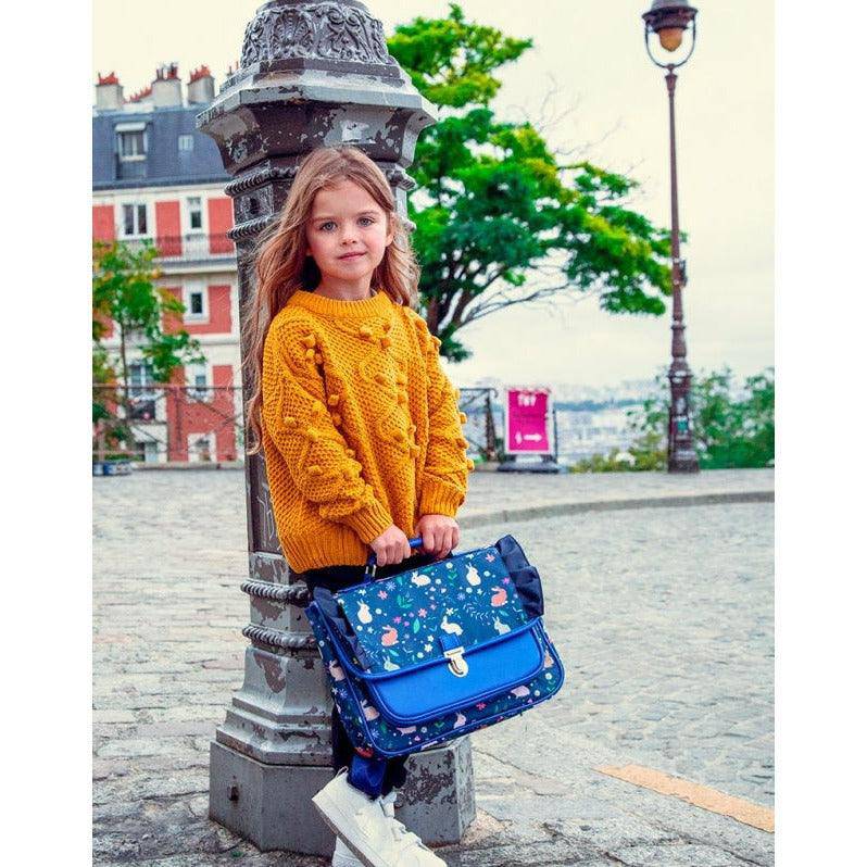 CARAMEL&CIE -  Blauw met schattige konijnenprint (Mini) - Le CirQue Kidsconceptstore 