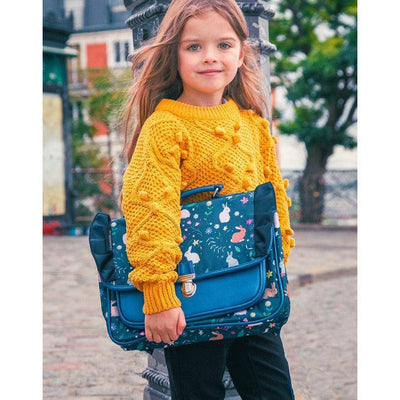 CARAMEL&CIE -  Blauw met schattige konijnenprint (Mini) - Le CirQue Kidsconceptstore 