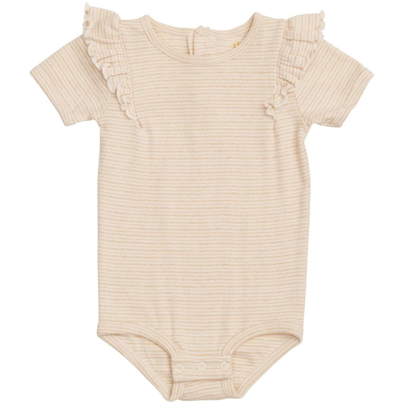 COPENHAGEN COLORS - Striped Ruffle Beige - Le CirQue Kidsconceptstore 