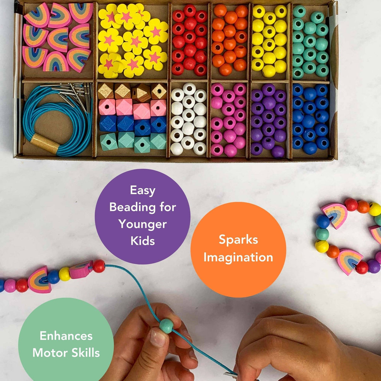 COTTON TWIST | DIY Armbandjes maken| Regenboog & Bloem - Le CirQue Conceptstore