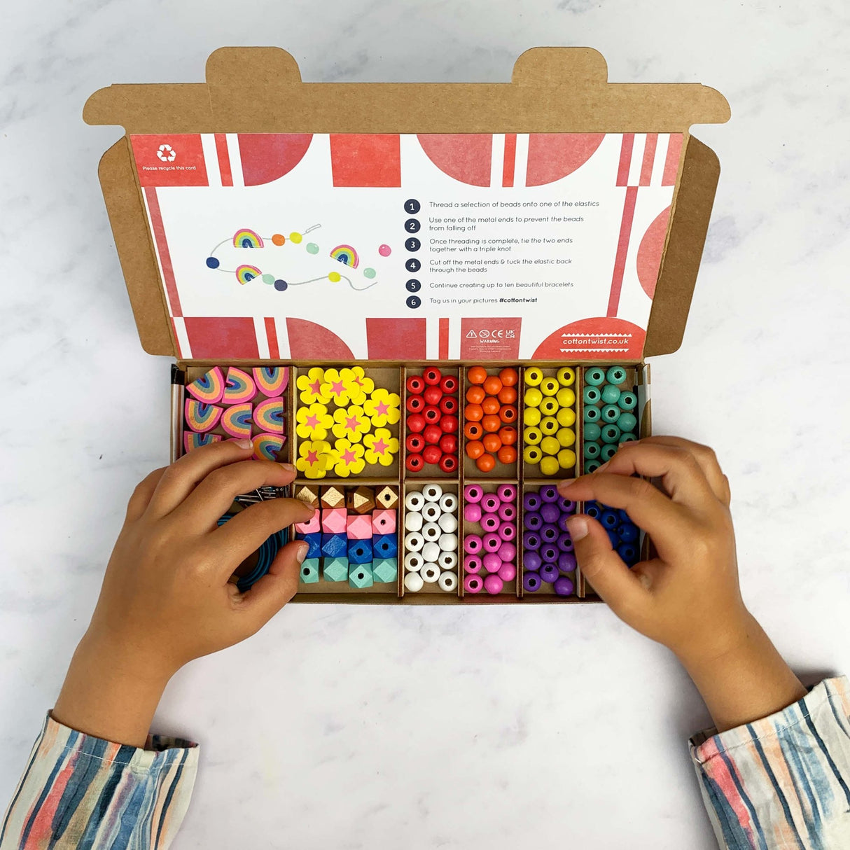 COTTON TWIST | DIY Armbandjes maken| Regenboog & Bloem - Le CirQue Conceptstore
