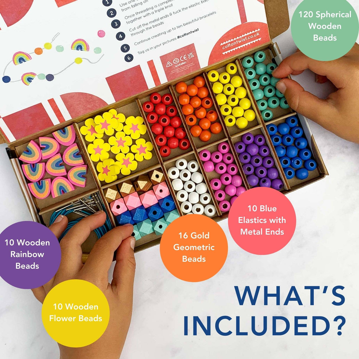 COTTON TWIST | DIY Armbandjes maken| Regenboog & Bloem - Le CirQue Conceptstore