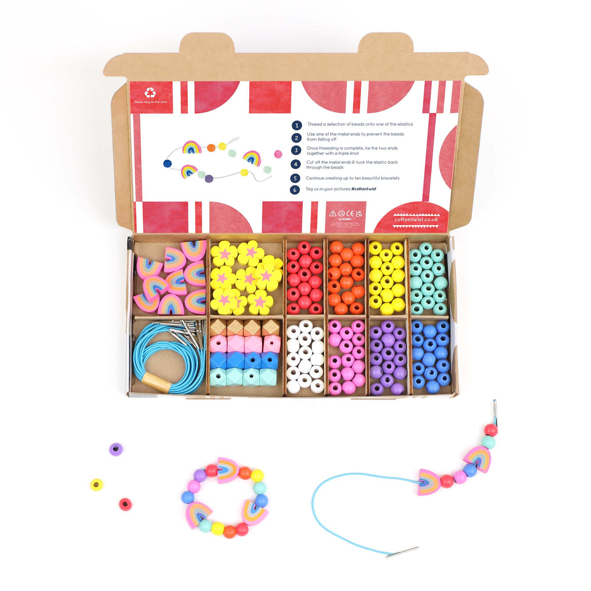 COTTON TWIST | DIY Armbandjes maken| Regenboog & Bloem - Le CirQue Conceptstore