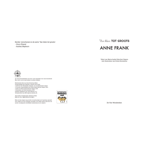 DE 4 WINDSTREKEN | Van Klein tot Groots | Anne Frank 6+ - Le CirQue Conceptstore