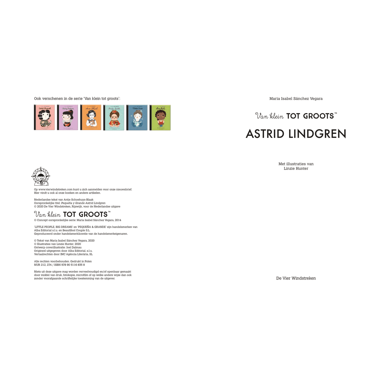DE 4 WINDSTREKEN | Van Klein tot Groots | Astrid Lindgren 6+ - Le CirQue Conceptstore