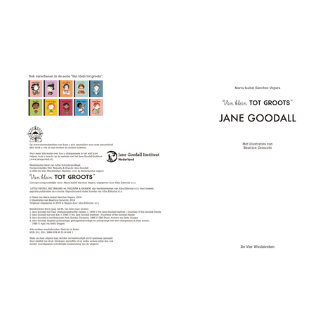 DE 4 WINDSTREKEN | Van Klein tot Groots | Jane Goodhall 6+ - Le CirQue Conceptstore