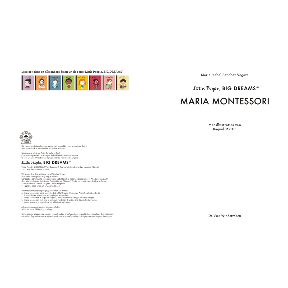DE 4 WINDSTREKEN | Van Klein tot Groots | Maria Montessori 6+ - Le CirQue Conceptstore