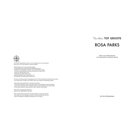 DE 4 WINDSTREKEN | Van Klein tot Groots | Rosa Parks 6+ - Le CirQue Conceptstore