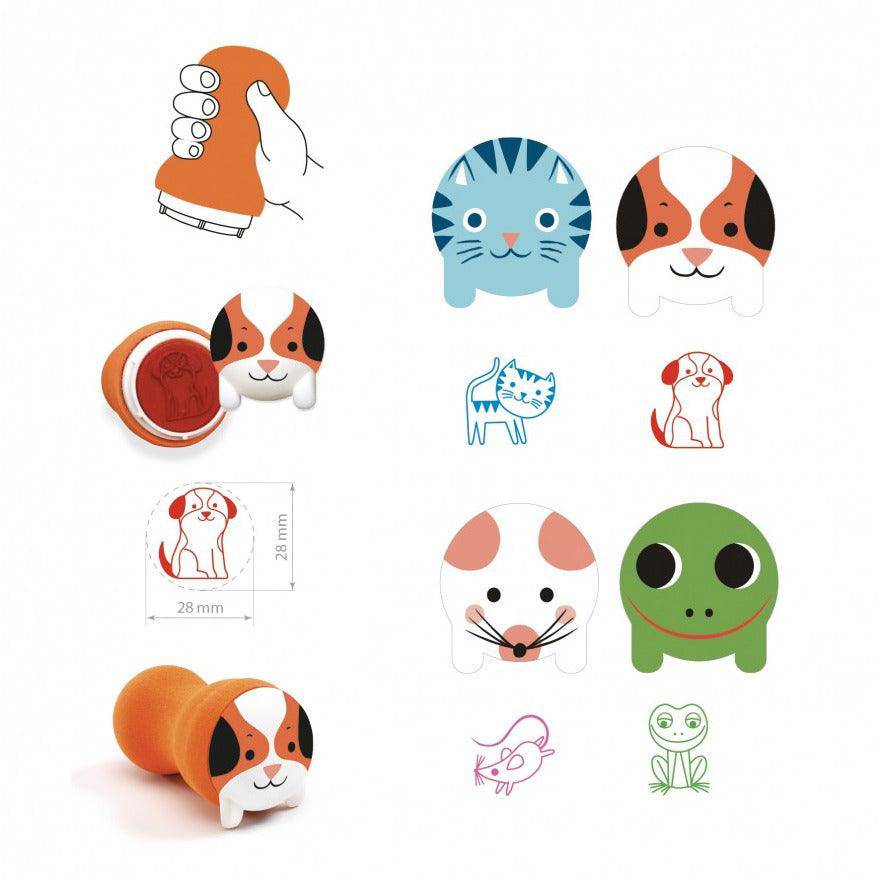 DJECO - Stempels " Tuindieren " 18m+ - Le CirQue Kidsconceptstore 