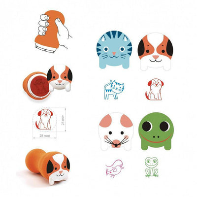 DJECO - Stempels " Tuindieren " 18m+ - Le CirQue Kidsconceptstore 