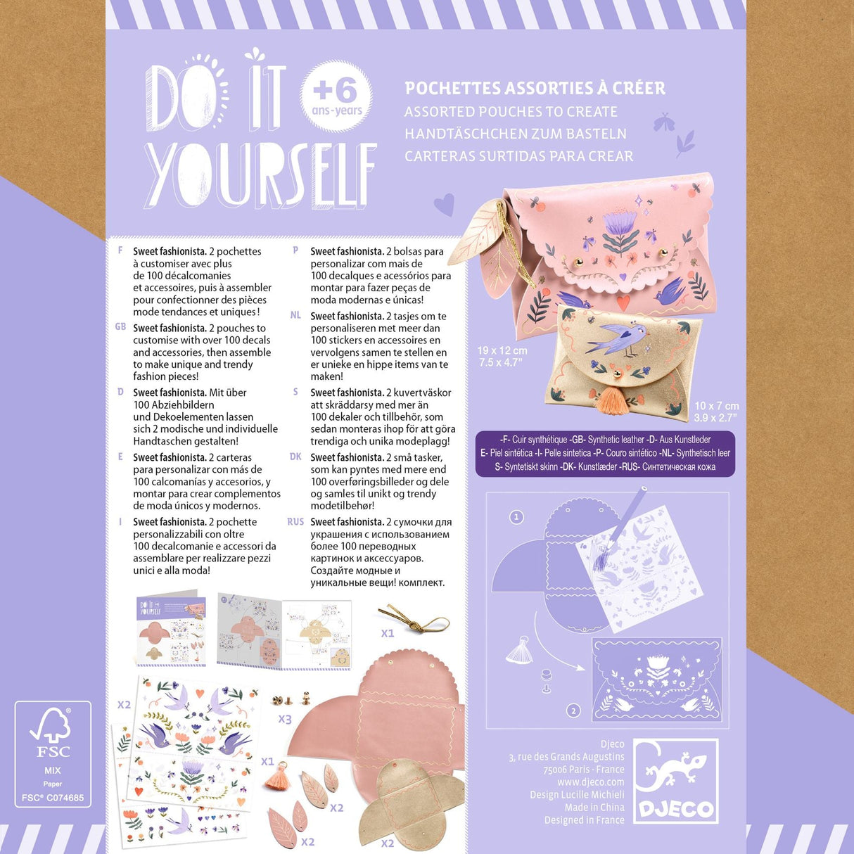 DJECO | DIY Pouches | Sweet Fashion 6+ - Le CirQue Conceptstore