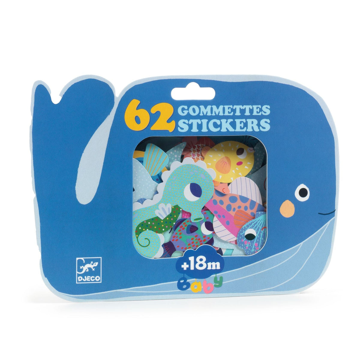 DJECO - Mijn Eerste Stickers "Zeedieren" 18m+ - Le CirQue Conceptstore