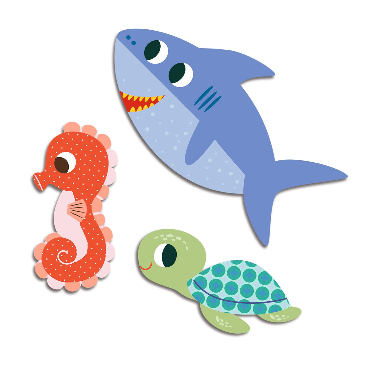 DJECO - Mijn Eerste Stickers "Zeedieren" 18m+ - Le CirQue Conceptstore