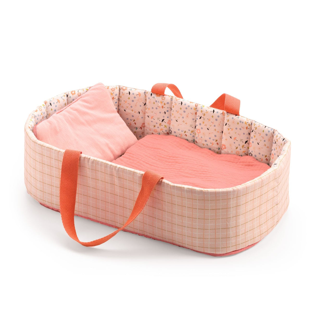 DJECO | Poppen | Draagmandje Pink Lines 18m+ - Le CirQue Conceptstore