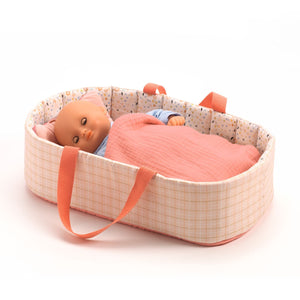 DJECO | Poppen | Draagmandje Pink Lines 18m+ - Le CirQue Conceptstore