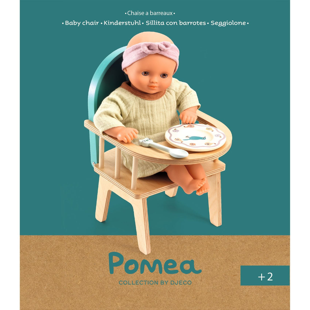 DJECO | Poppen| Eetstoeltje (Excl Pop) 2+ - Le CirQue Conceptstore